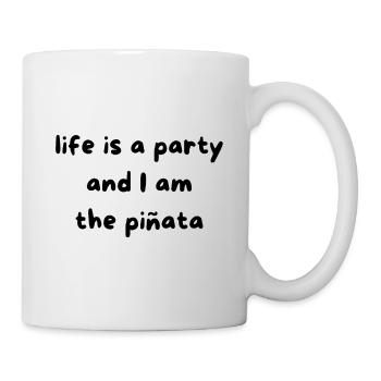 Piñata-Party - Tasse - Weiß - Rechts