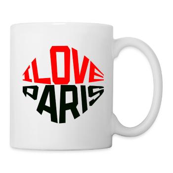 i love Paris, the city of love - Mug - white - Right