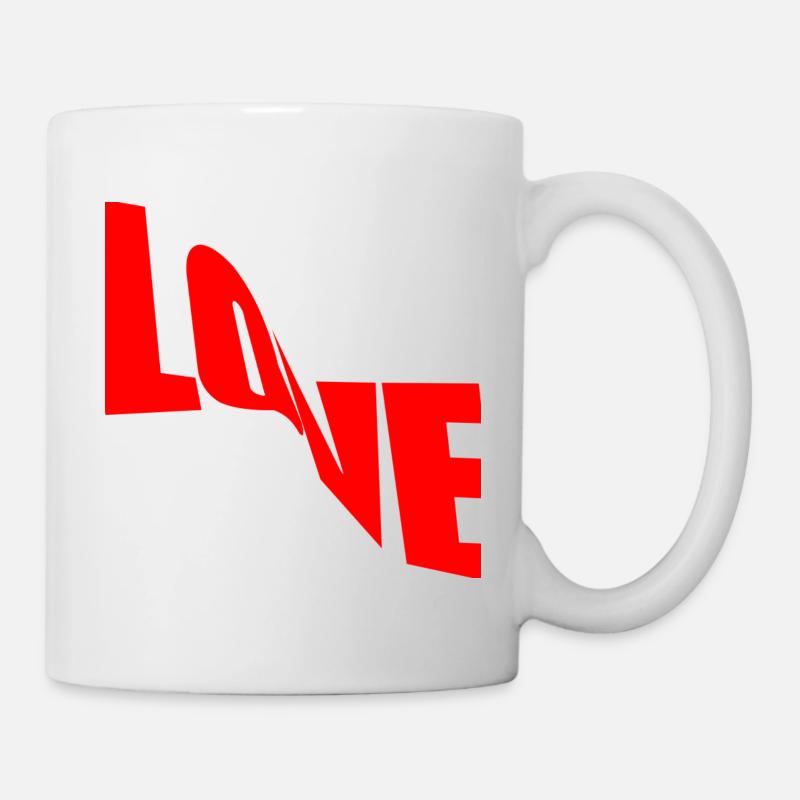 love text to show your attachment to your lover - Mug - white