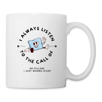 Dessin animé d’appel d’oreiller - Mug blanc - blanc - Droite