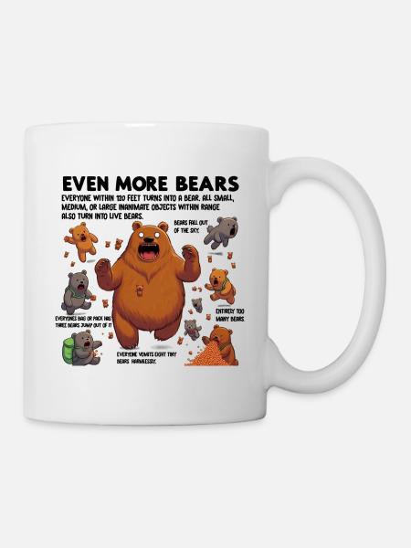 TOO MANY BEARS - Mug - white