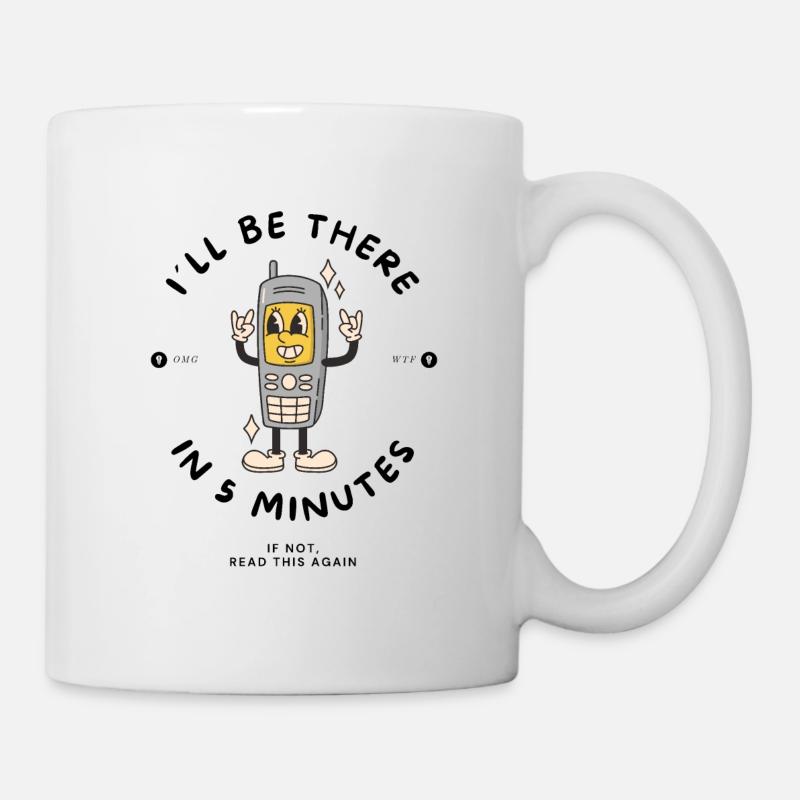 Just 5 minutes cartoon - Mug - white
