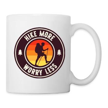 Randonnée Plus Inquiétude Moins Sentiers de montagne Randonnée - Mug blanc - blanc - Droite