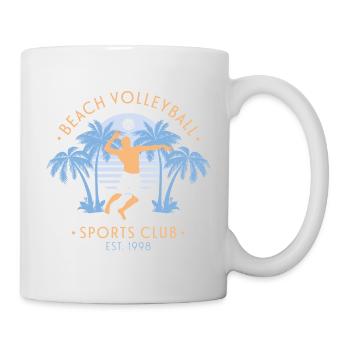 Beach-volley - Mug blanc - blanc - Droite