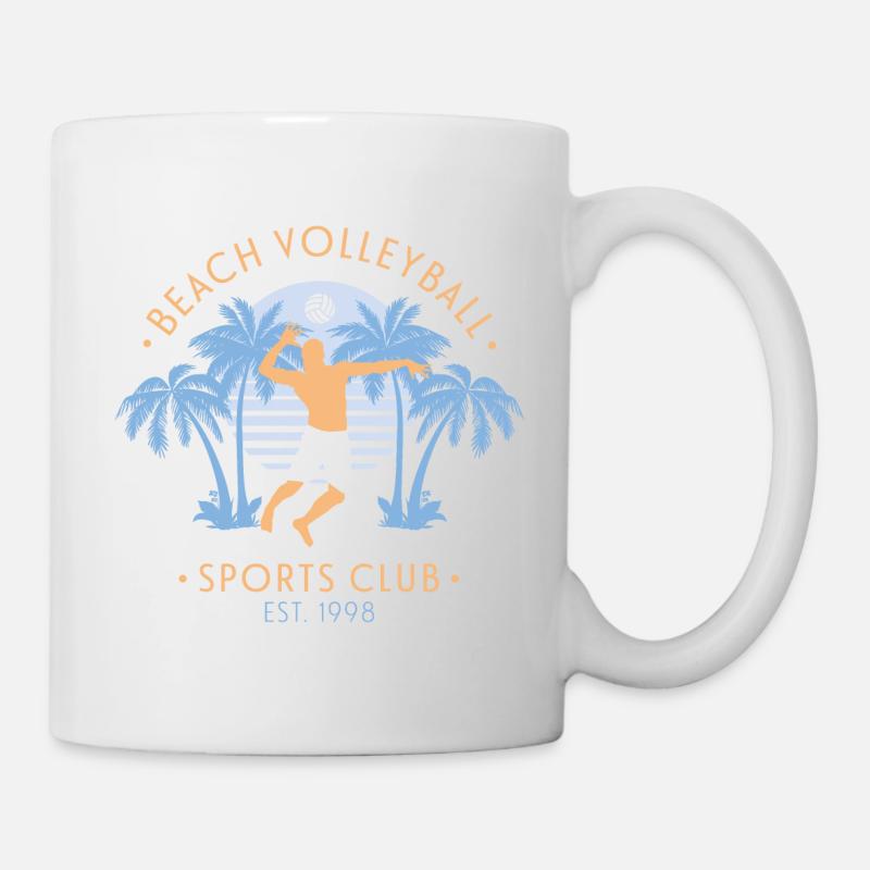 Beach Volleyball - Tasse - Weiß