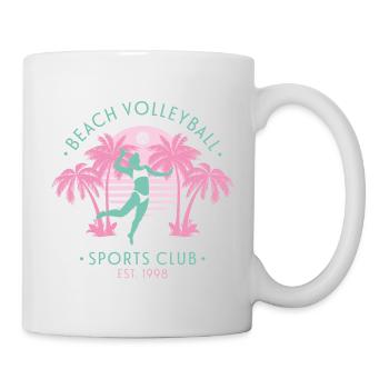 Beach Volleyball - Pink - Mug - white - Right