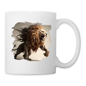 Powerful and Fierce Lion - Mug - white - Right