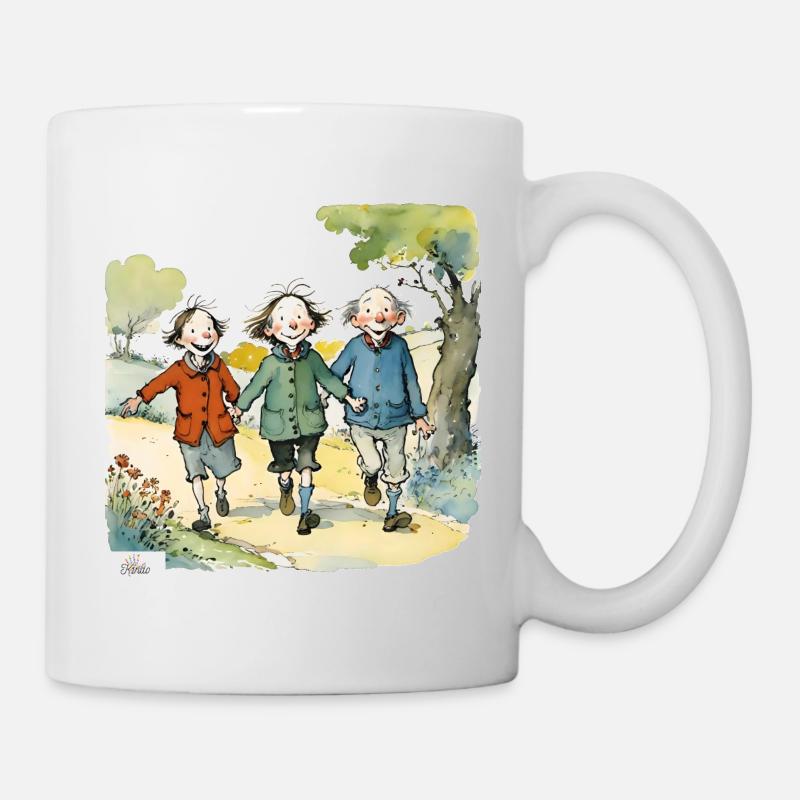 Vintage 3 amis - Mug blanc - blanc
