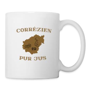 Corrézien pur jus - Mug blanc - blanc - Droite