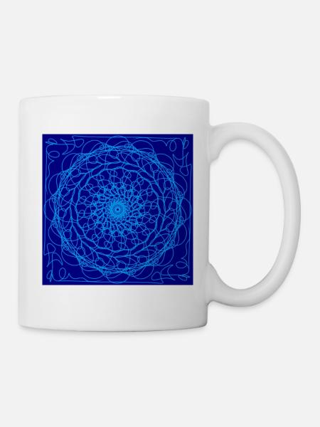 Attrape-rêves bleu - Mug blanc - blanc