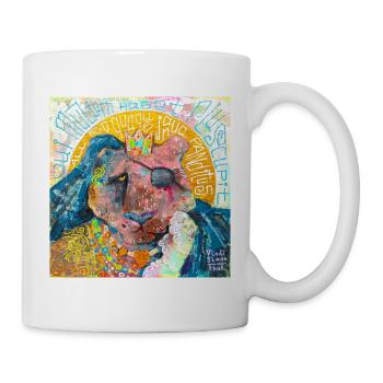 Pilgernder Löwe - Tasse - Weiß - Rechts