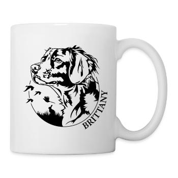 Bretagne Chien de chasse Chasseur Chiens de chasse Wilsigns - Mug blanc - blanc - Droite