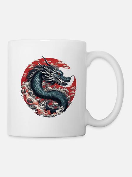 Japanese Dragon - Mug - white