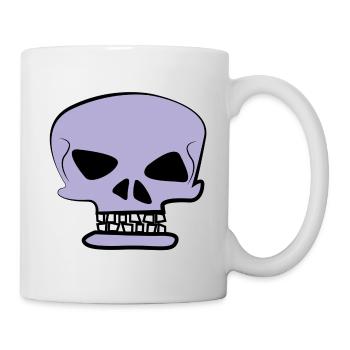 Violet Skull - Kühne Ästhetik - Tasse - Weiß - Rechts