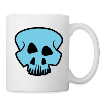 Crâne 1 - Lignes expressives - Mug blanc - blanc - Droite