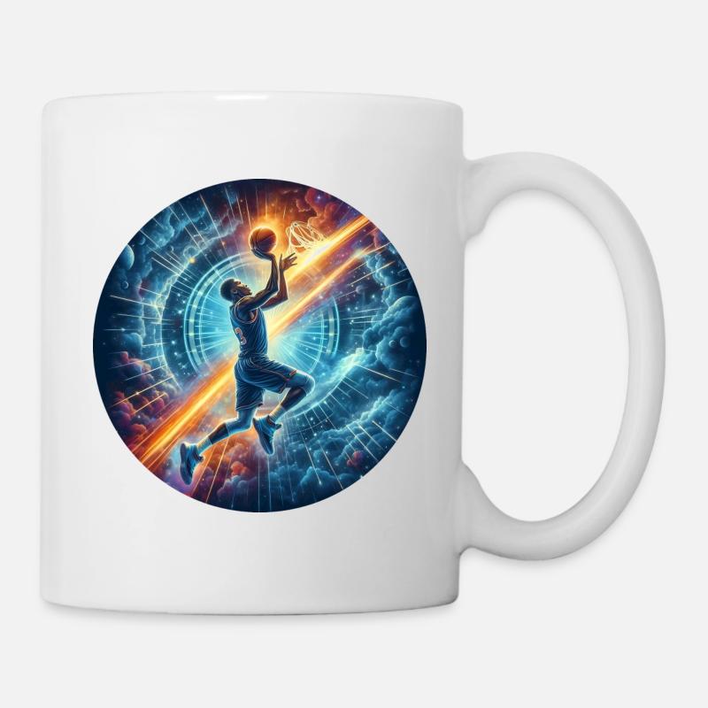 Basketball-Cosmic Slam Dunk - Mug - white