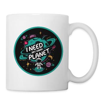 J’ai besoin de ma propre planète - Mug blanc - blanc - Droite