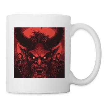 Zorn des Krampus - Tasse - Weiß - Rechts