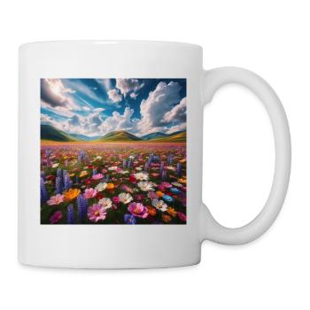 Blühendes Paradies - Tasse - Weiß - Rechts
