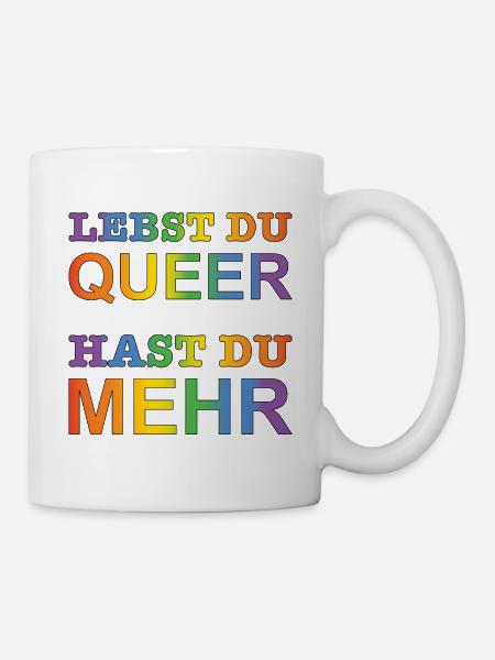Queer Leben - Tasse - Weiß