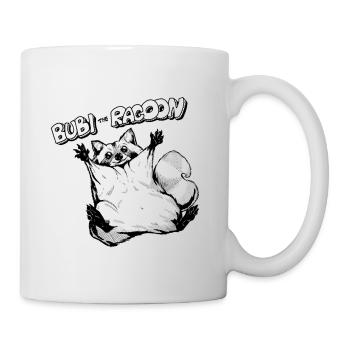 Bubi Der Waschbär - Tasse - Weiß - Rechts