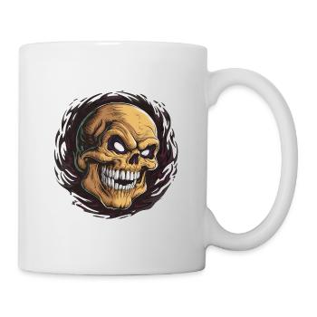 An amused skull - Mug - white - Right