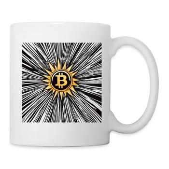 Golden Bitcoin Sun - Mug - white - Right