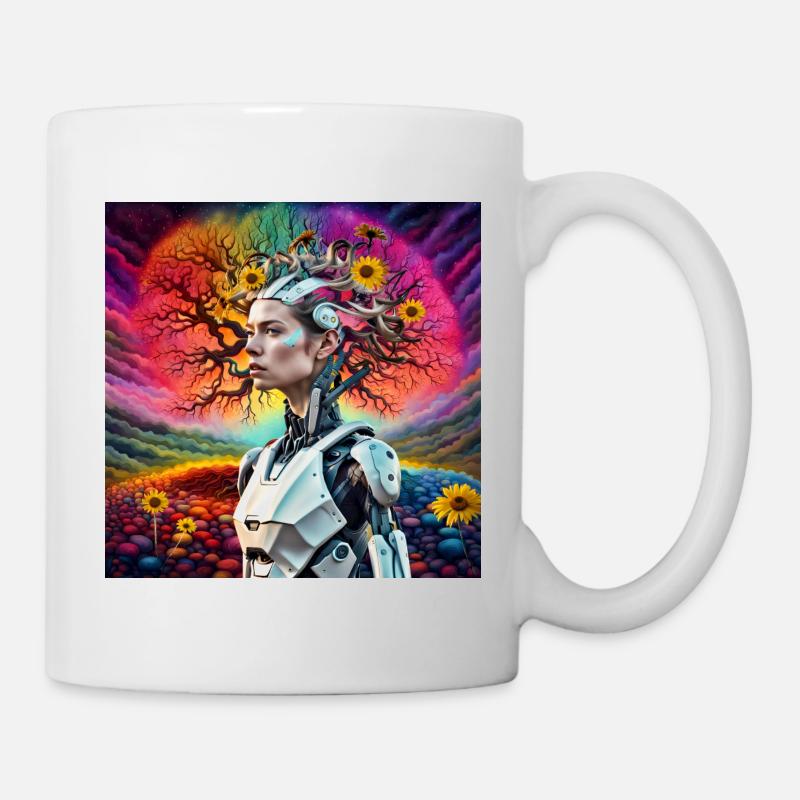 Android-Baum - Tasse - Weiß