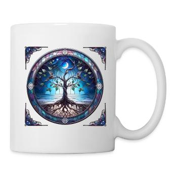 Tree of Life by the Ocean - Mug - white - Right