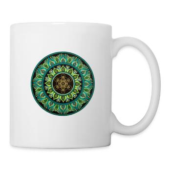 Métatron vert | Géométrie sacrée - Mug blanc - blanc - Droite