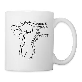 La femme idéale est une gameuse - Mug blanc - blanc - Droite