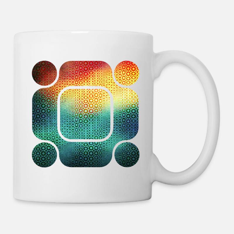 Symphonie abstraite : Plongez dans le monde des formes - Mug blanc - blanc