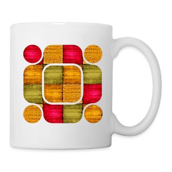 Abstract Symphony: Tauchen Sie ein in die Welt der Farben - Tasse - Weiß - Rechts