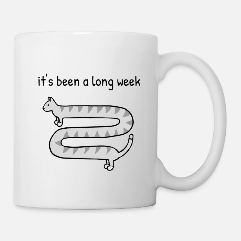 Es war eine lange Woche - Tasse - Weiß