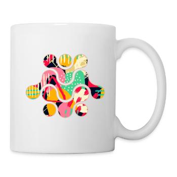 Kaleidoscope of Colors: A Geometric Symphony - Mug - white - Right