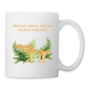 Chasse aux champignons - Mug blanc - blanc - Droite