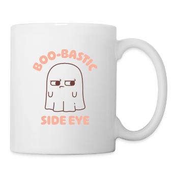 Mignon fantôme BooBastic oeil latéral drôle - Mug blanc - blanc - Droite