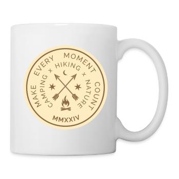 Make Every Moment Count - Camping Hiking Nature - Tasse - Weiß - Rechts
