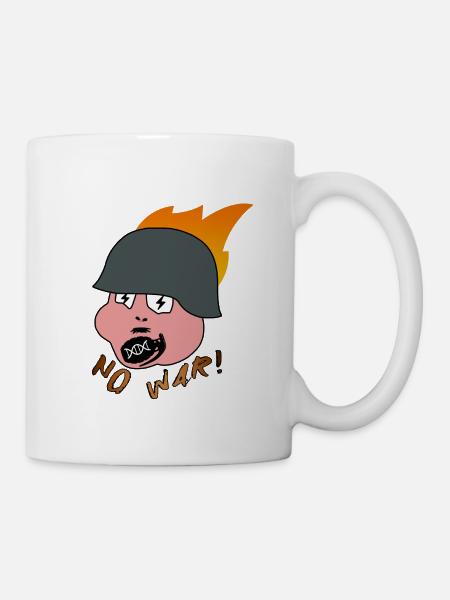 Helmut! - no war - Tasse - Weiß