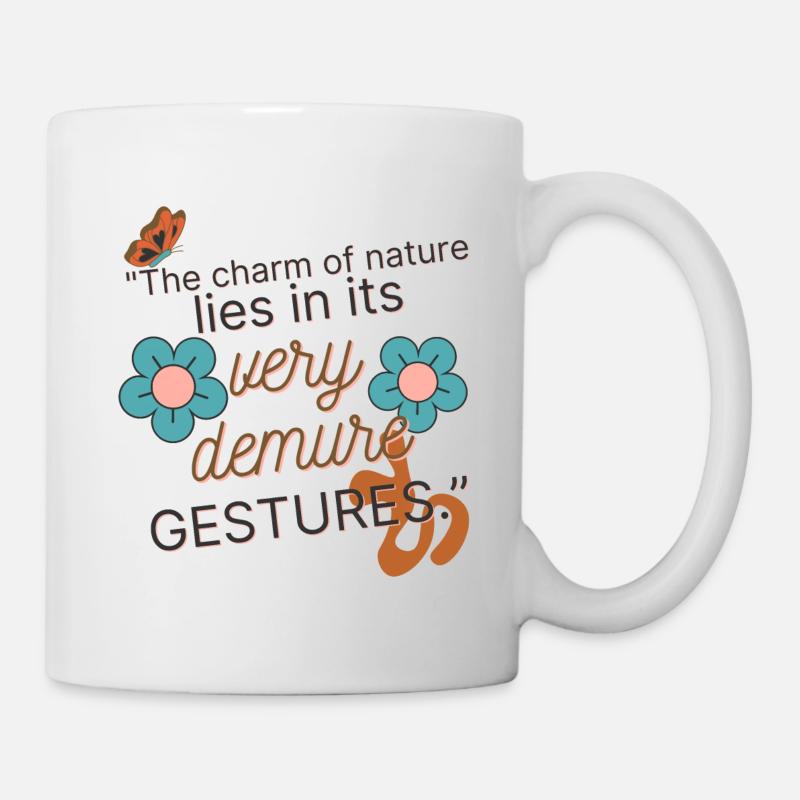 Nature's Demure Gestures Soft Bloom - Mug - white