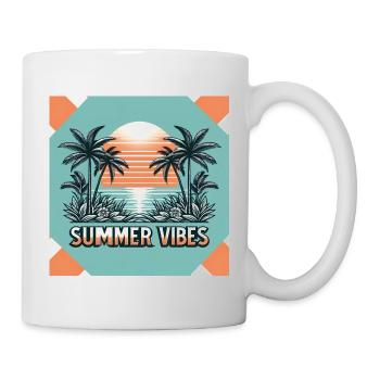 Summer Vibes - Tasse - Weiß - Rechts