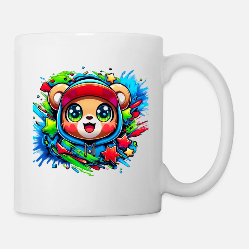 Graffiti bébé ourson - Mug blanc - blanc