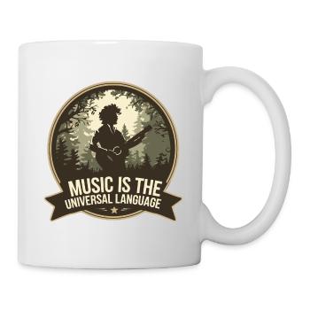 Music is the universal language - Mug - white - Right