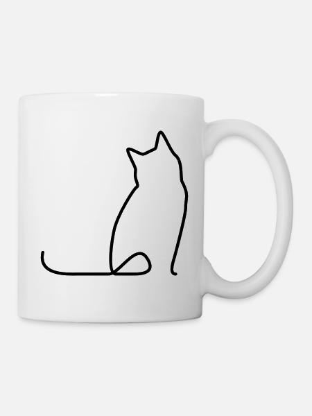 Cat 01 - Mug blanc - blanc