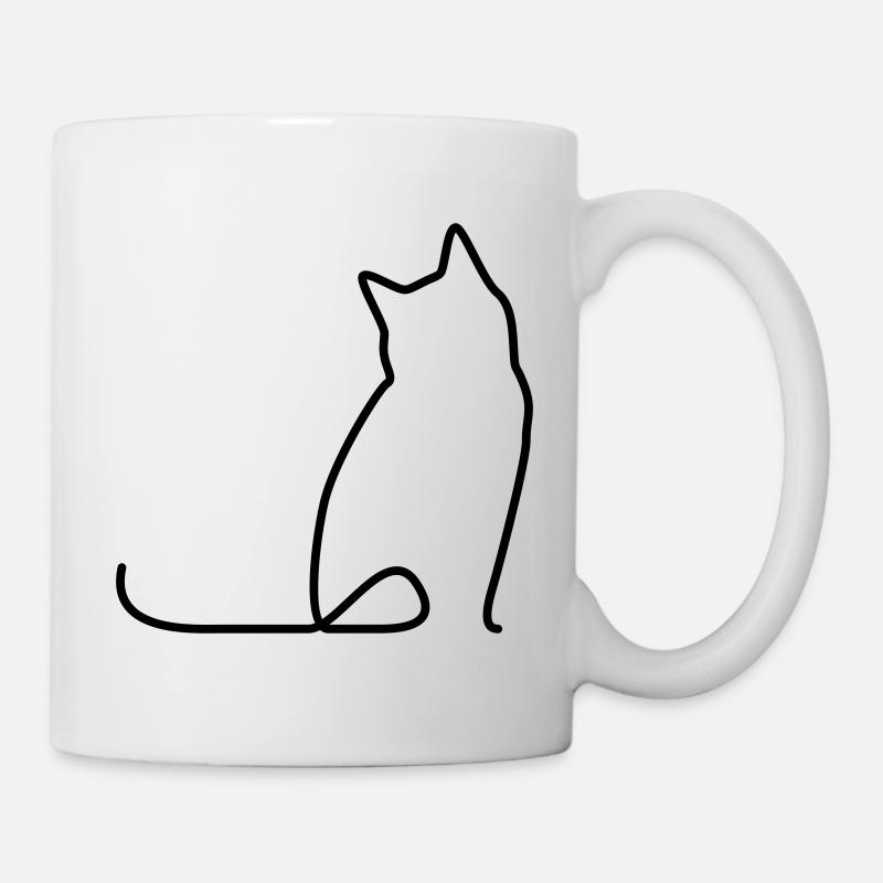 Cat 01 - Mug blanc - blanc