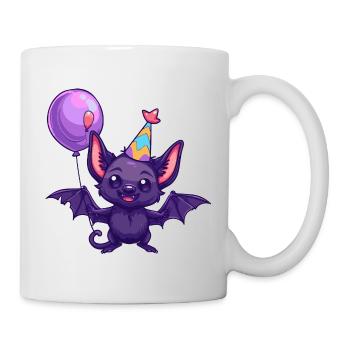 Chauve-souris Anniversaire Bébé - Mug blanc - blanc - Droite