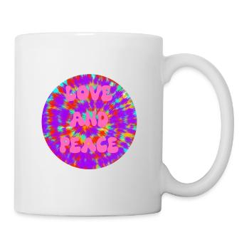 Amour et Paix - Mug blanc - blanc - Droite