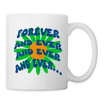 Fleur hippie pour toujours - Mug blanc - blanc - Droite