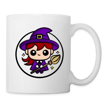 Cute Chibi Witch | Cute Halloween Witch Design - Mug - white - Right