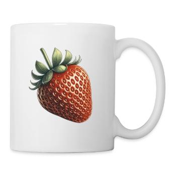 Strawberry Fruit Retro Look Fruit Collection - Mug - white - Right